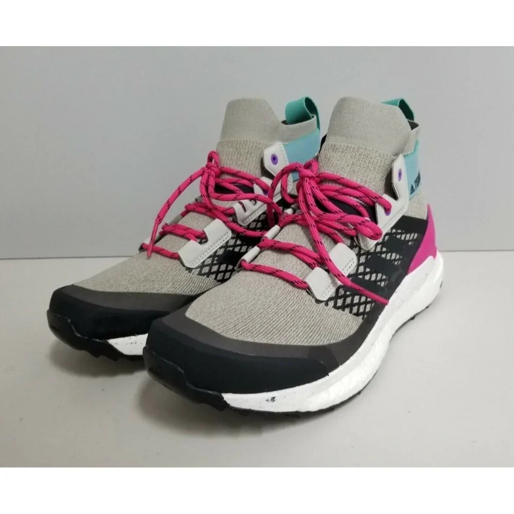 Adidas Terrex Free Hiker Sneakers Sesame Carbon Magenta Mens Size 8.5 - Picture 2 of 7